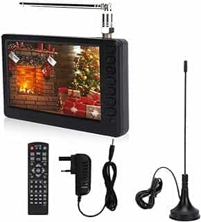 ciciglow Portable TV with Antenna,5 Inch 1080P…