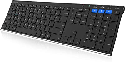 Arteck Universal Bluetooth Keyboard Multi-Device Stainless…