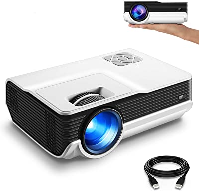 Funlites Upgraded Mini Projector, Full HD 1080P…