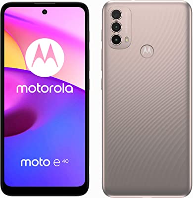 motorola e40, 64GB ROM, 4GB RAM, Pink Clay