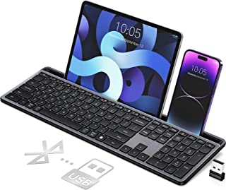 Wireless Keyboard,Multi-Device 2.4G/Bluetooth Keyboard…