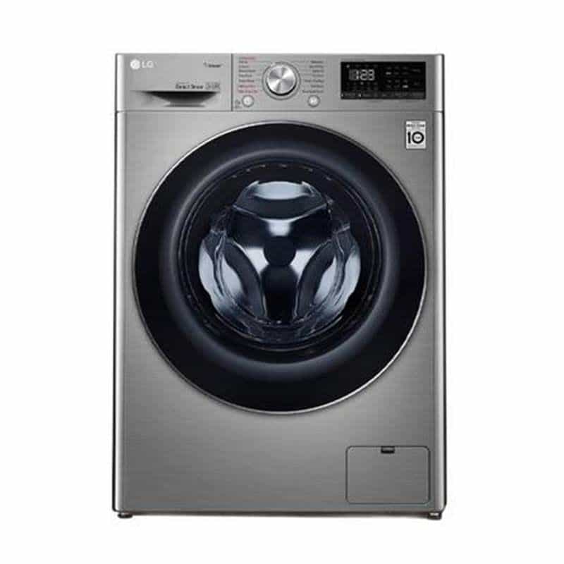 LG Front Load Washing Machine, 8 KG, Silver