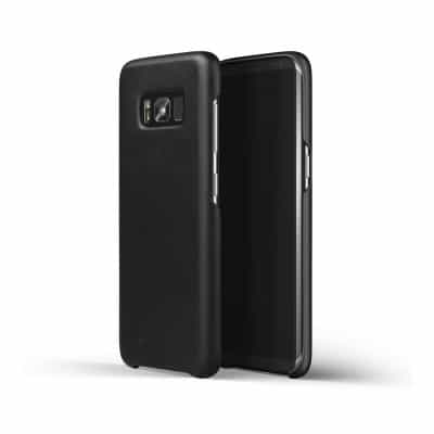 Leather Case for Galaxy S8 Saddle black