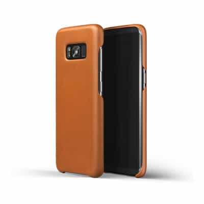 Leather Case for Galaxy S8 Saddle Tan