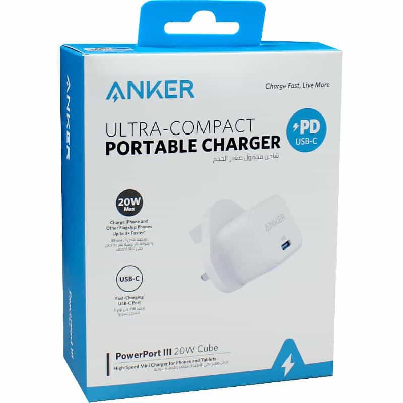 Anker PowerPort III 20W Cube Ultra-Compact Portable…