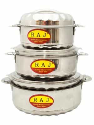 Raj Hot Pot Set of 3 pcs (Size…