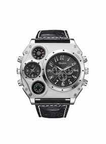OULM Men Quartz PU Leather Band Wrist Watch…