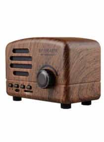 Portable Radio Retro Bluetooth Wireless Speaker Walnut…