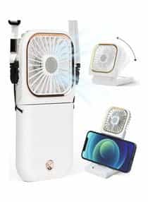 Portable Handheld Neck Fan INMNF02 White