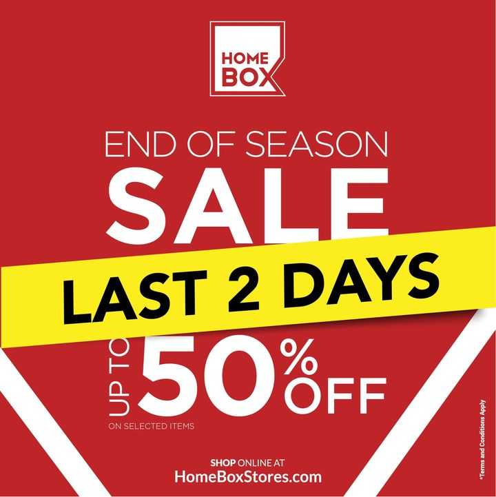 Sale in Homebox